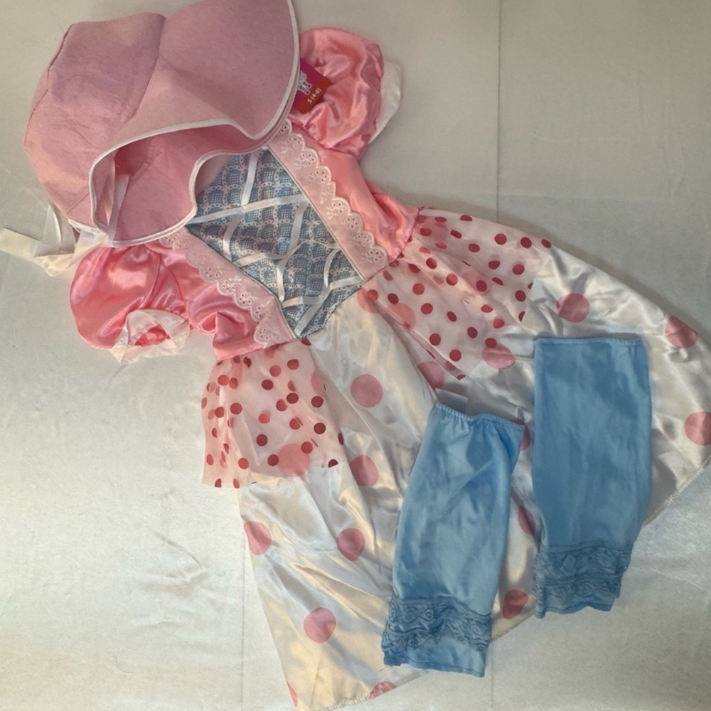 Pink and Blue Polka Dot Kids Halloween Costume